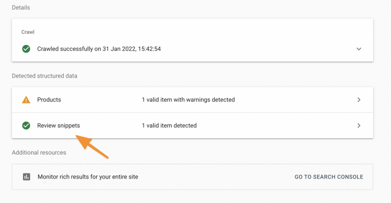 Screenshot from How to enable google review snippet scheme for SEO using Editorify?