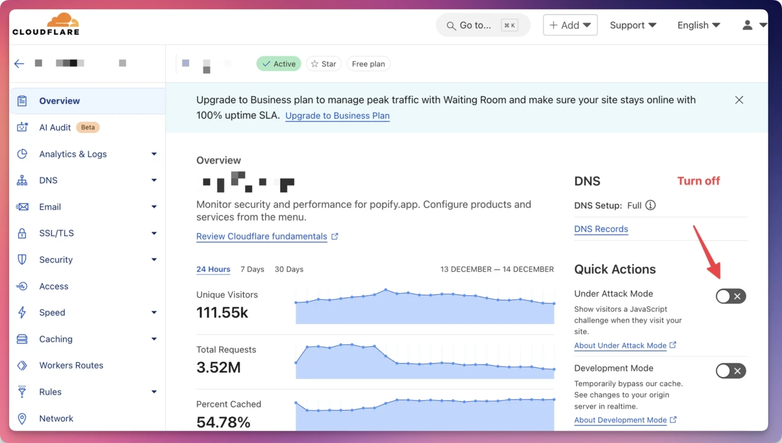 Screenshot from How to Fix Editorify Connection Issues Caused by Cloudflare