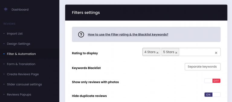The Editorify extension open on a supplier product page, with reviews selected for import