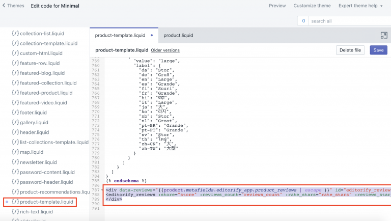 Screenshot from How to display reviews on your product page ?